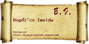 Bogács Imelda névjegykártya